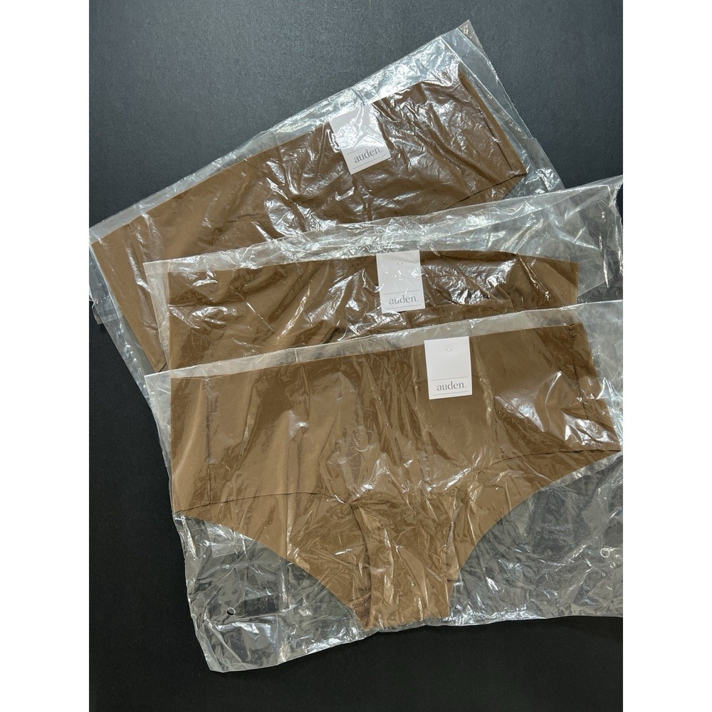 Auden Women's Panties Size S (4-6) Pack Of 3 Mocha NWT